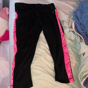 Pink and Black Sport Leggings